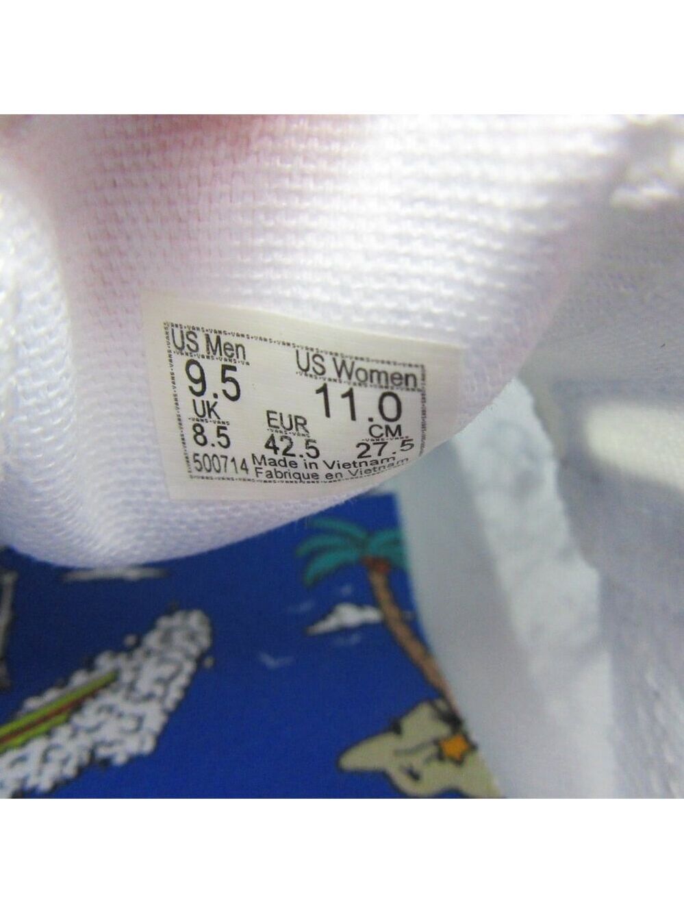 Vans Classic Slip On Low Tide True White Shoes Men's Size 9.5 NEW - Picture 11 of 14